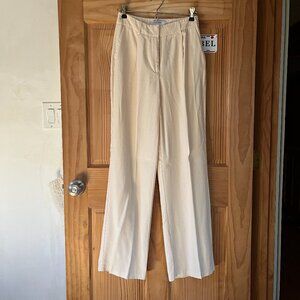Primark High-waist Wide Leg Dress Pants Ivory Size 4